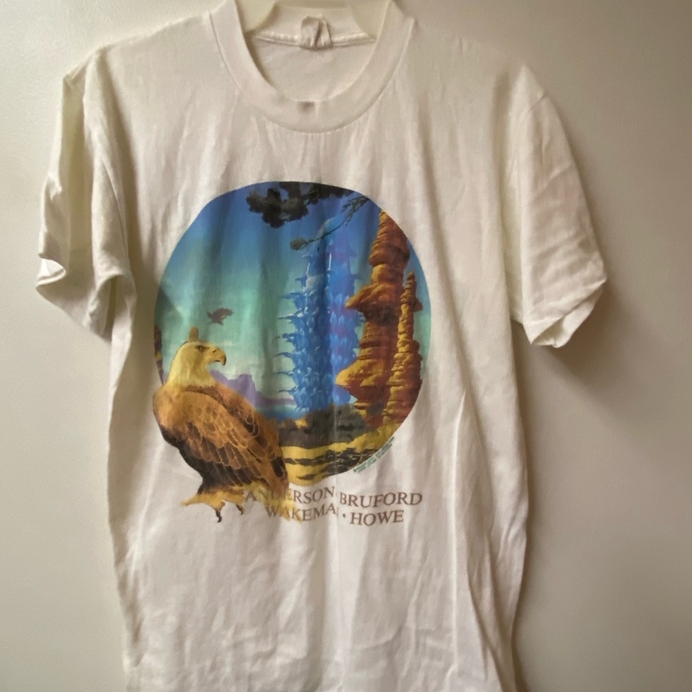 Vintage Anderson, Bruford, Wakeman, and Howe Tour shirt 1989